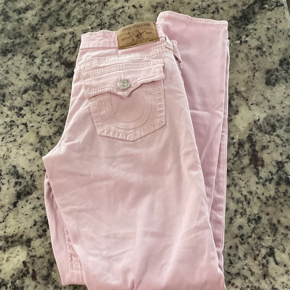 True Religion Light Pink Girls Skinny Jeans